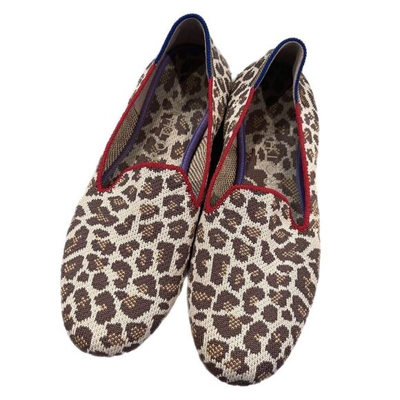 Rothy’s Mocha Spot Leopard Flat - Picture 1 of 3